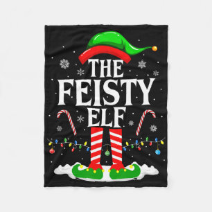 Elf Xmas Funny Matching Family Group Ch Fleecedecke
