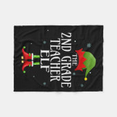Elf Xmas Matching Family Group C Fleecedecke (Vorderseite (Horizontal))