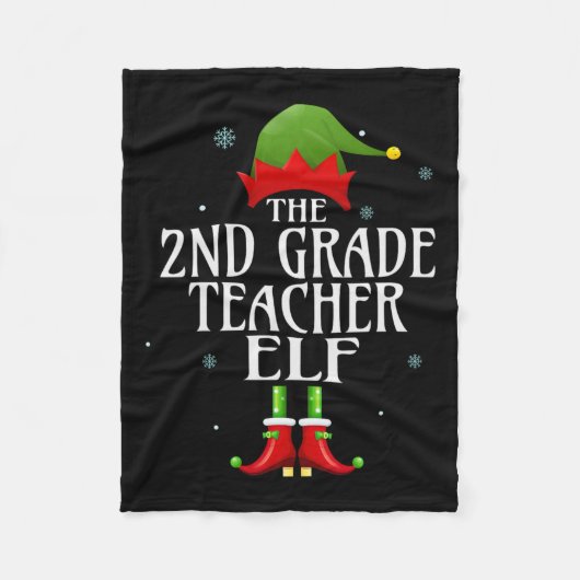 Elf Xmas Matching Family Group C Fleecedecke (Vorderseite)