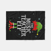 Elf Xmas Matching Family Group Chris Fleecedecke (Vorderseite (Horizontal))