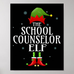 Elf Xmas Matching Family Group Poster