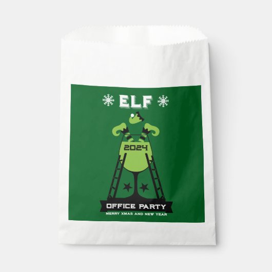 Elf Xmas Party Geschenktütchen (Vorderseite)