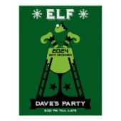 Elf Xmas Party Poster (Vorderseite)