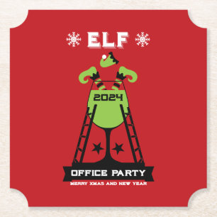 Elf Xmas Party Untersetzer