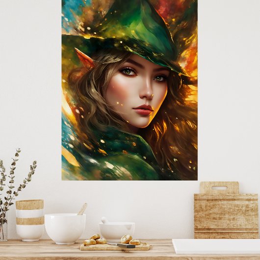 Elf Zauberer Poster (Küche)