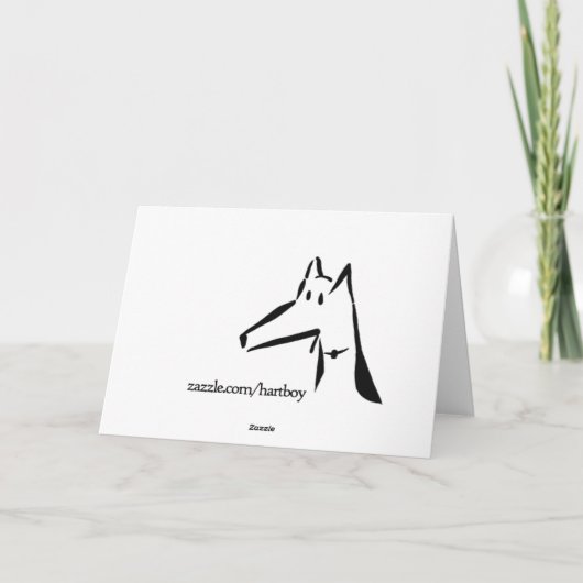 Elfarbeit Feiertagskarte (Rückseite)