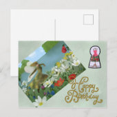 Elfe am Waldsee Postkarte (Vorne/Hinten)