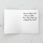 Elfe auf Streik!!!! Feiertagskarte (Innenseite)