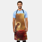 Elfe bestäubt rote Rose mit der Liebe Schürze (Getragen)