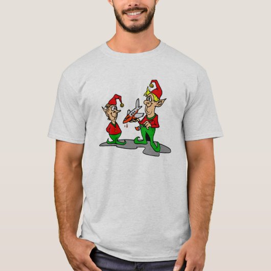 Elfe, die Flugzeug malen T-Shirt (Vorderseite)