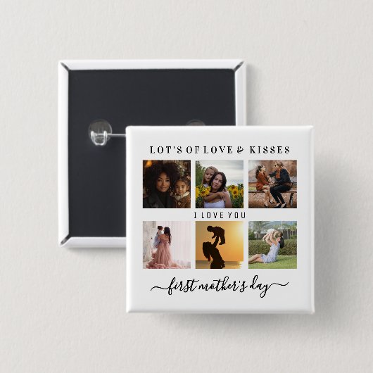 Elfe Ersten Mütter Tag Button (Vorne & Hinten)