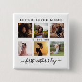 Elfe Ersten Mütter Tag Button (Vorderseite)