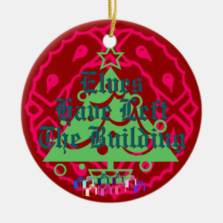 Elfe haben das Gebäude verlassen Keramikornament