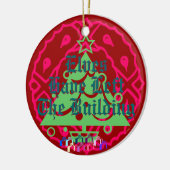 Elfe haben das Gebäude verlassen Keramikornament (Links)