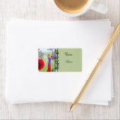 Elfe im Blumenbeet Adressaufkleber (Insitu)