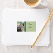 Elfe im Blumenbeet Adressaufkleber (Insitu)