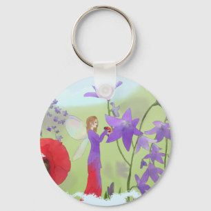 Elfe mit Käfer Schlüsselanhänger