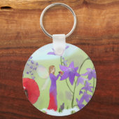 Elfe mit Käfer Schlüsselanhänger (Vorderseite)