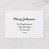 Elfe und Feen Visitenkarte (Rückseite)