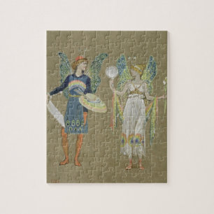 Elfe und feenhafte Maler, "vom Schneemann" 1899 Puzzle