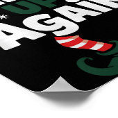Elfed Up Again Holiday Humor Naughty Nice Elf Chri Poster (Ecke)