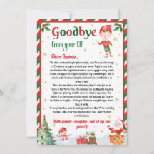 Elfen Abschiedsbrief Abschied von Elf Weihnachten