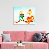 Elfen Erstes Date Leinwanddruck (Insitu (Wohnzimmer))