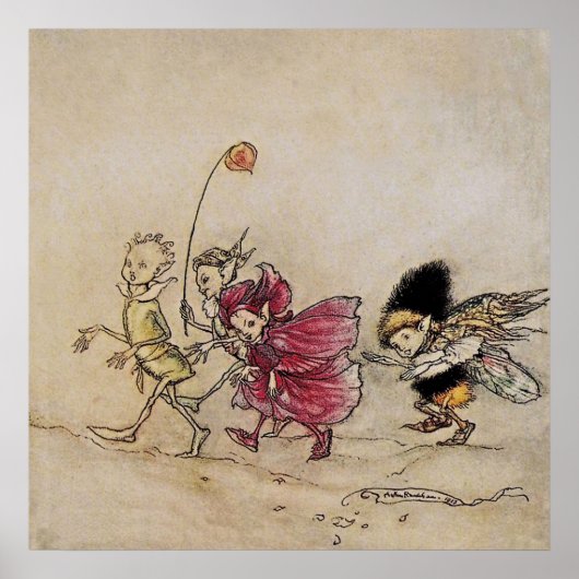 „Elfen“ Feen-Kunst von Arthur Rackham Poster (Vorne)
