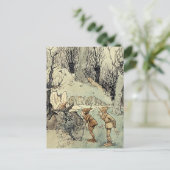"Elfen im Wald" von Arthur Rackham Postkarte (Stehend Vorderseite)