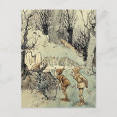 "Elfen im Wald" von Arthur Rackham Postkarte (Vorderseite)