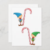 Elfen mit Kerzenschein Einladung (Vorne/Hinten)