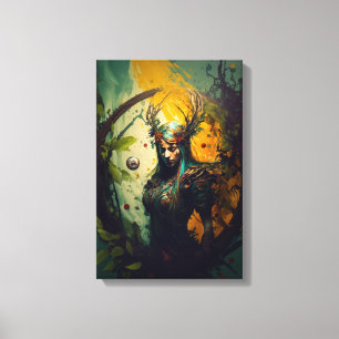 Elfen-Ranger-Fantasy-Leinwanddruck D&D-Geschenk Leinwanddruck