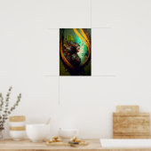 Elfen-Ranger-Fantasy-Poster | D&D-Kunst 3 Poster (Küche)