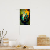 Elfen-Ranger-Fantasy-Poster | D&D Kunst 5 Poster (Küche)