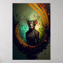 Elfen-Ranger-Fantasy-Poster | D&D-Kunst 6