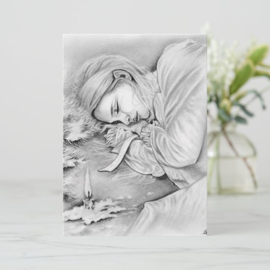 Elfen-Träume Postkarte (Stehend Vorderseite)