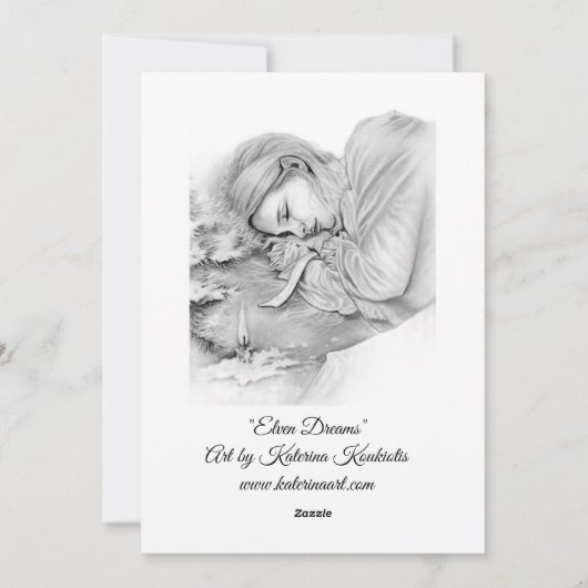 Elfen-Träume Postkarte (Rückseite)