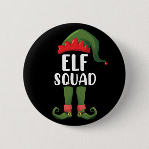 Elfen-Truppe Lustige Familie Weihnachten passend  Button