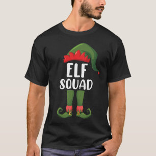 Elfen-Truppe Lustige Familie Weihnachten passend  T-Shirt