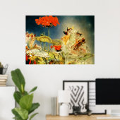 Elfen und Fairies, ein Sommernachtstraum Poster (Heimbüro)