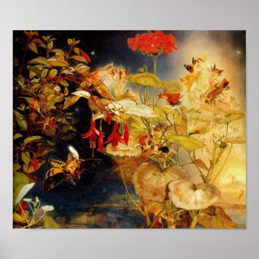 "Elfen und Fairies, ein Sommernachtstraum" Poster (Vorne)