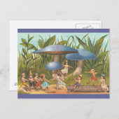 Elfen und Feen im Pilzland Postkarte (Vorne/Hinten)