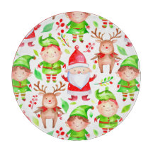 Elfen von Weihnachtsmann und Rentiere