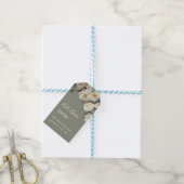 Elfenbein 3D Rosen Hochzeit Willkommen Geschenkanhänger (Mit Garn)