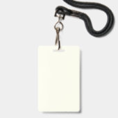 Elfenbein Ausweis (Vorderseite mit Lanyard)