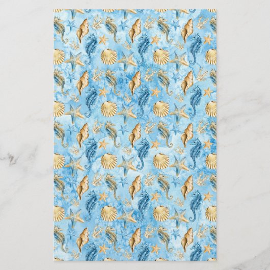 Elfenbein & Blue Starfish Muscheln Artisan Soap Wr (Vorderseite)