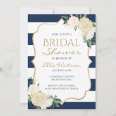 Elfenbein-BlumenBrautparty-Einladung, Wedding Einladung (Vorderseite)