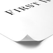 Elfenbein-Bogen-Perlen Erste Heilige Kommunion Wil Poster (Ecke)