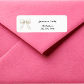 Elfenbein-Bogen weiße Rücksendeadresse 