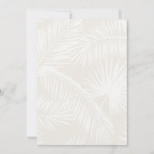 Elfenbein | Boho Minimalistisch Script Brautparty Einladung (Rückseite)